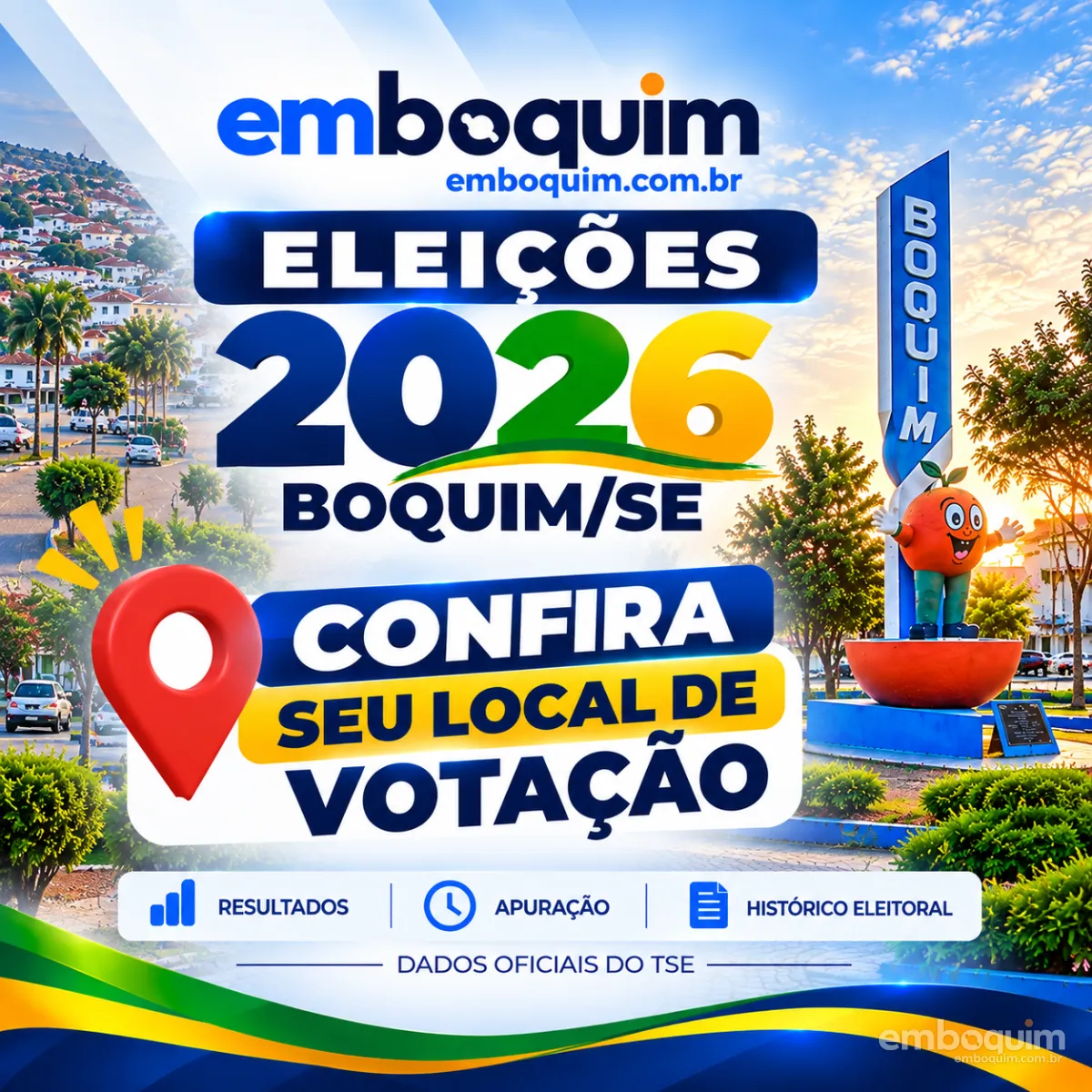 Eleições 2026: EmBoquim.com.br fará cobertura on-line e ao vivo da votação em Boquim